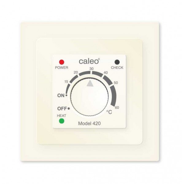 Терморегулятор CALEO 420 с адаптерами, бежевый