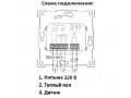 Терморегулятор CALEO 620 встраиваемый, аналоговый